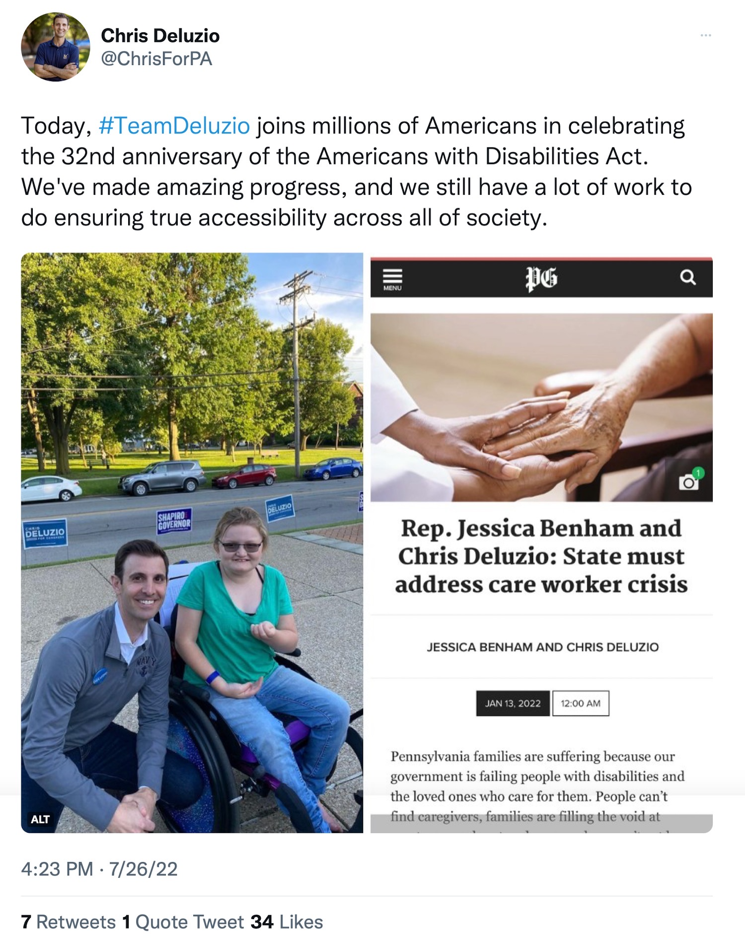 Advocacy Tweet